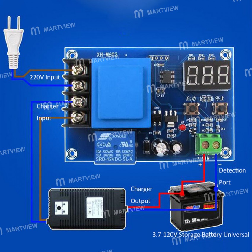 XH-M602 Digital Control Battery Charging Control Module