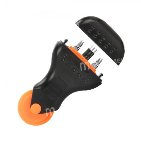JAKEMY JM-OP17 9 in 1 Screwdriver & Roller Opener Multifunctional Tool Mobile Phone Fix Repair Tool Kit for iPhone 7 / 7 Plus / 6S / 6S Plus / 6 / 6 Plus / 5S / 5C / SE / 5