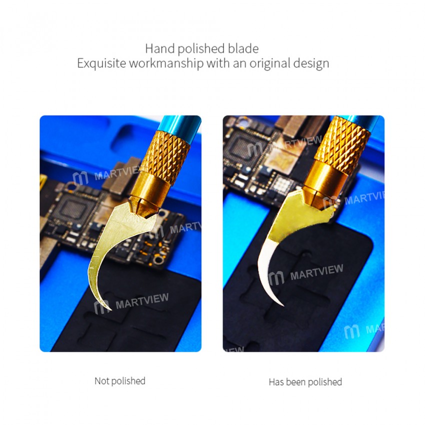 B&R C-04 3in1 Chip Dismantle BGA CPU Scraper Shovel Glue Pry Knife