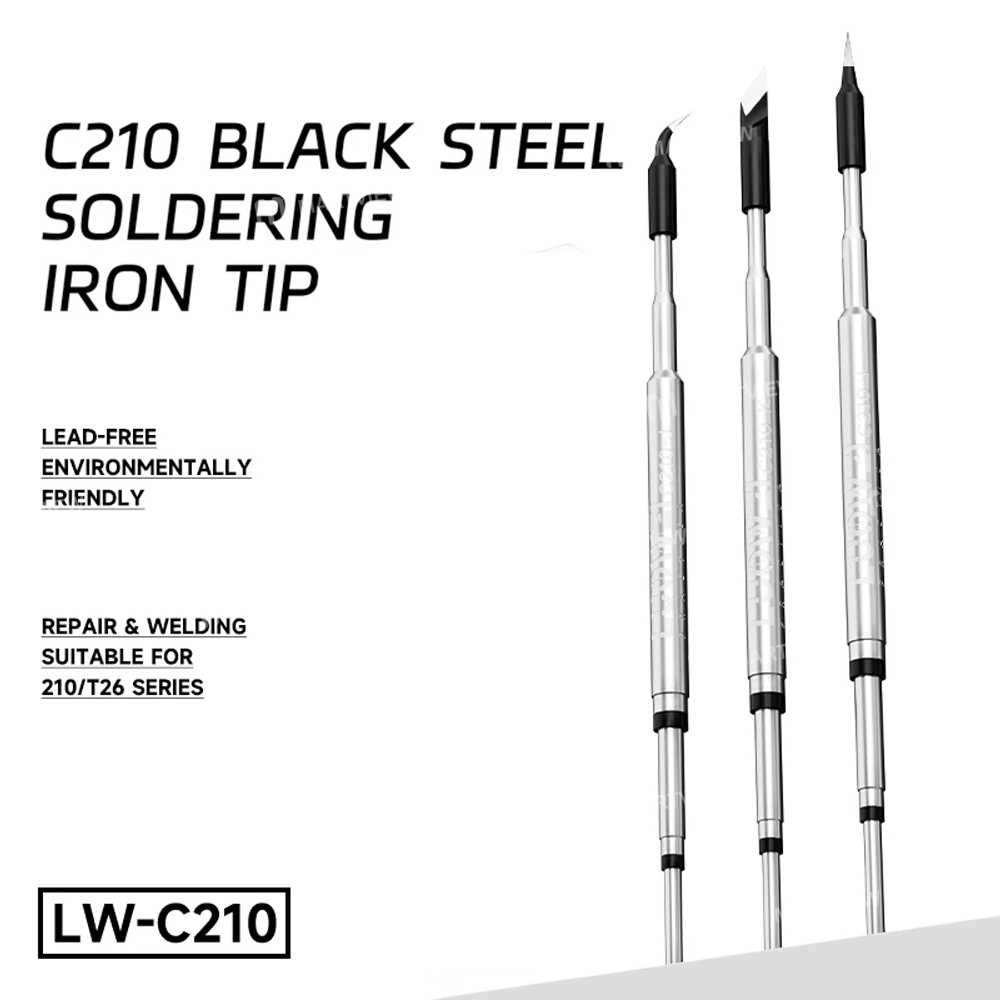 luowei lw-c210-c210-black-steel-lead-free-environmentally-friendly-soldering-iron-tips-3