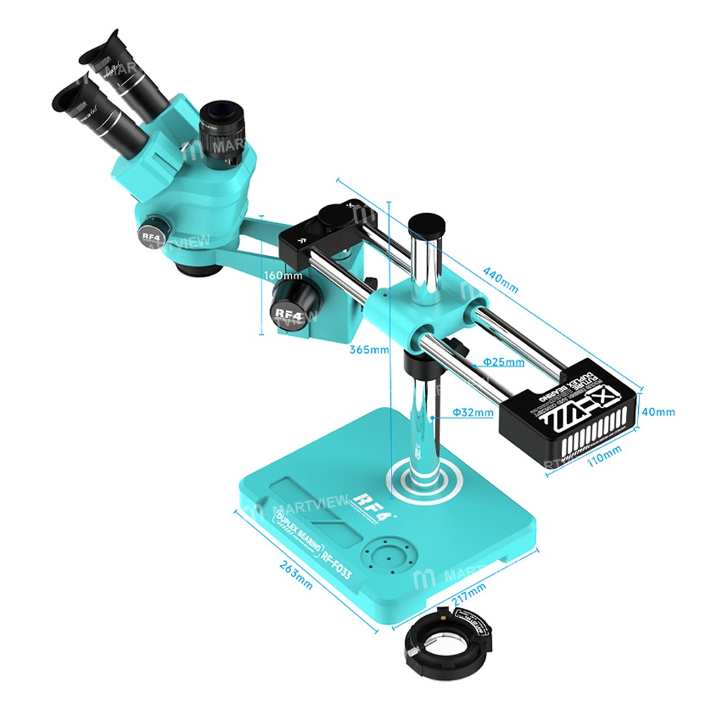 rf4 rf-fo33g-6555pro-max-65-55x-synchronous-zoom-trinocular-stereo-microscope-6