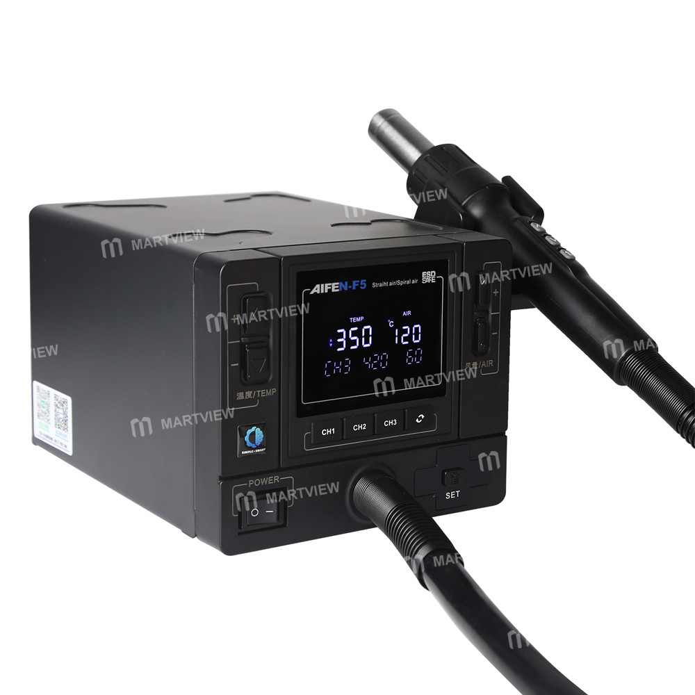 aifen f5-1000w-digital-display-industrial-grade-hot-air-gun-bga-rework-station-3