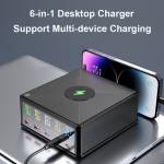 160w gan-5-port-usb-fast-charging-station-with-15w-wireless-pd-65w-charging-3
