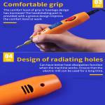 HiLDA JD5208 220V Mini Electric Grinder Jade Carving Polishing Micro Drill Engraving Pen Rotary Tool