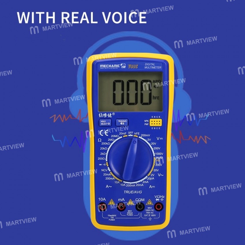 Mechanic V90E Intelligent English Speech Broadcast Fully Automatic High Precision Universal Meter