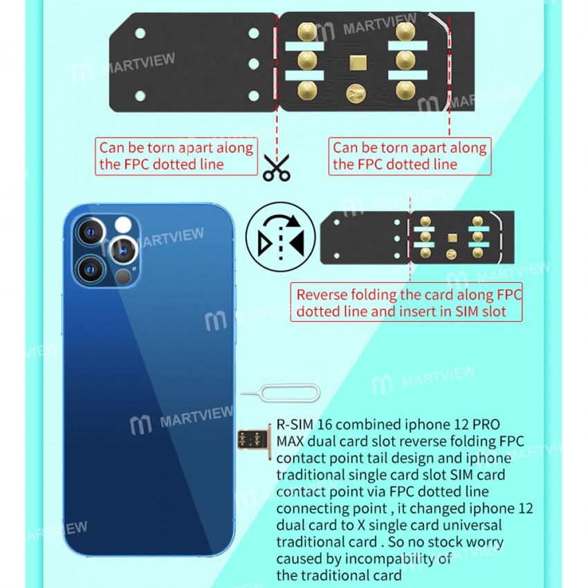 Replacement r sim 16 turns locked into unlocked 5g unlock card for ios 14