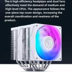 jonsbo cr-3000e-argb-6-heatpipe-dual-pwm-fan-cpu-tower-air-cooled-radiator-for-intel-lga1700-amd-am4