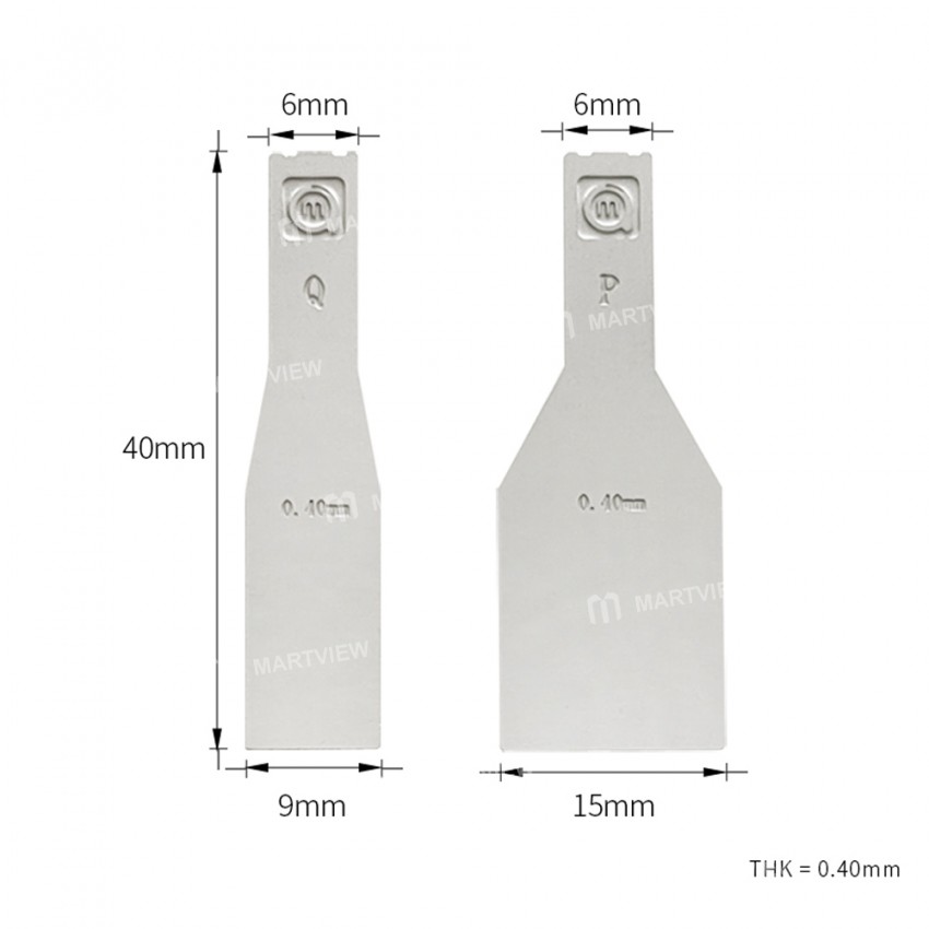 Amaoe Stainless Steel Non-Magnetic Tin Scraping Blade Set for Mobile Phone Repair