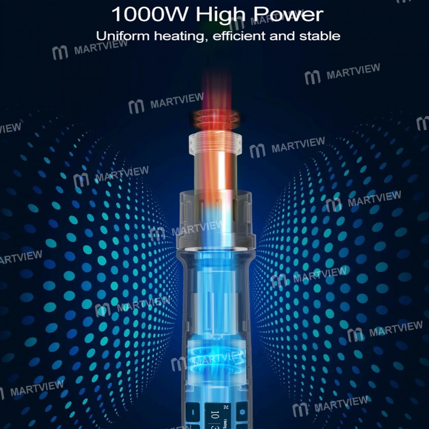 quick tr1-1000w-high-power-constant-temperature-digital-display-smart-portable-hot-air-gun-6