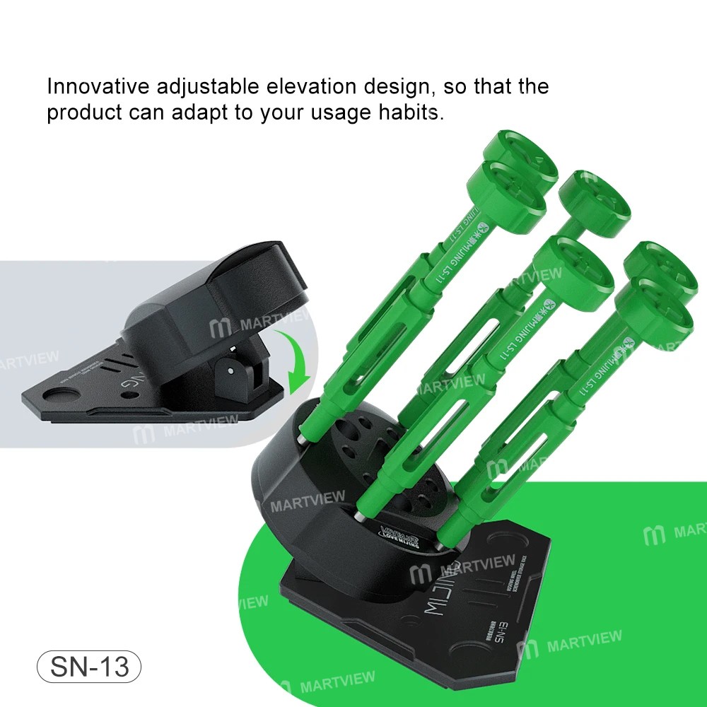 mijing sn-13-rotating-wheel-screwdriver-storage-rack-for-mobile-phone-repair-6