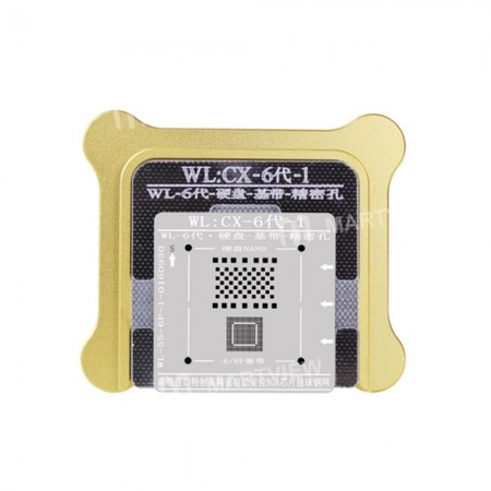 WL High-Quality NAND Baseband IC Chip BGA Reballing Stencil Plant Tin Steel Net with Fixed Plate and Holder for iPhone 6 6Plus
