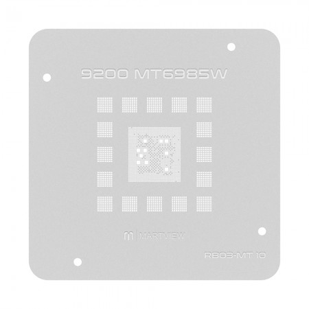 Martview RB03-MT10 CPU BGA Reballing Stencil for MTK Dimensity 9200 MT6985W