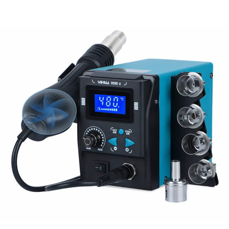 Upgraded Version Yihua 959D-II 700W Easy Plug-pull Nozzles Hot Air Gun Rework Desoldering Station