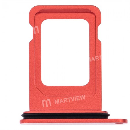 Replacement single sim card tray for iPhone 13 13 mini red