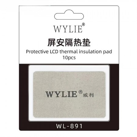 Wylie WL-891 LCD Screen IC Transplant Protective Thermal Safety Insulation Pad - 10Pcs