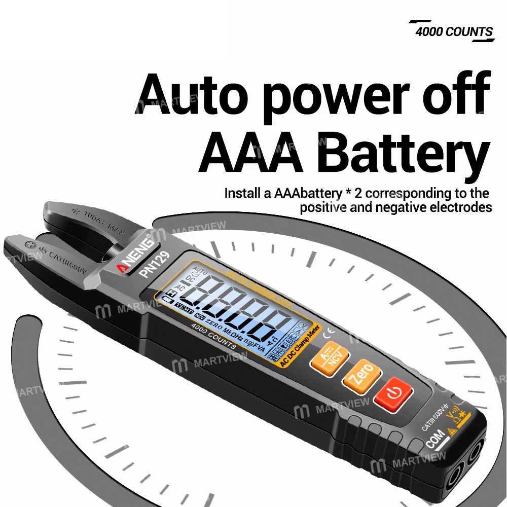 aneng pn129-smart-u-shaped-clamp-meter-with-automatic-shutdown-9