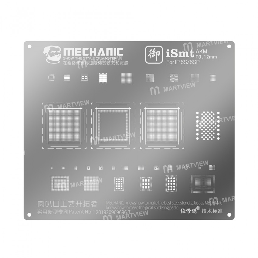 Mechanic iSmt Horn Design Universal BGA Plant Stencil Net for iPhone 6S / 6S Plus