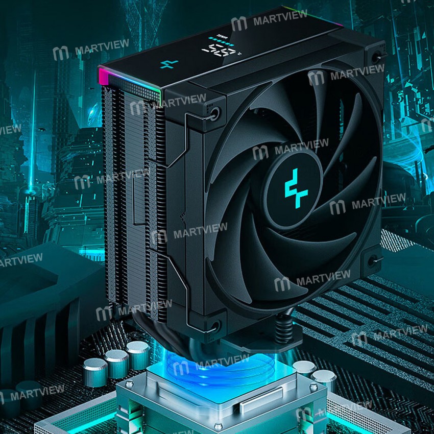 deepcool ak400-4-heatpipes-digital-display-cpu-cooler-9