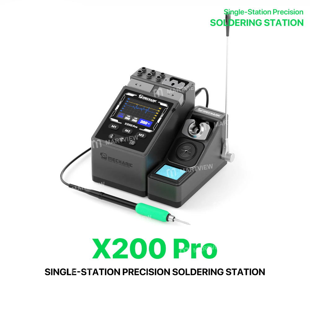 mechanic x200-pro-pen-style-smart-temperature-adjustable-single-station-precision-soldering-station-