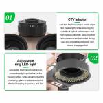 relife rl-m7t-pro-b11-7x-50x-continuous-zoom-colorful-trinocular-hd-stereo-microscope-16