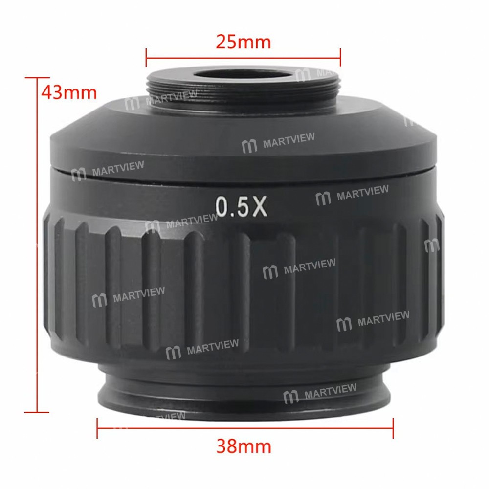 ctv 05x-focus-adjustable-c-mount-adapter-for-trinocular-stereo-microscope-2