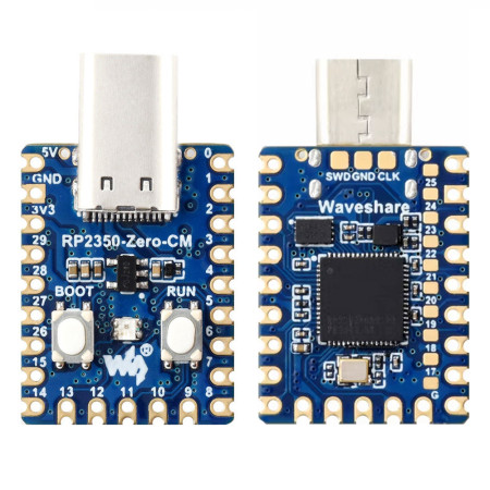 RP2350-Zero-CM Male Version Mini Development Board Equipped with Raspberry Pi RP2350A Microcontroller Chip