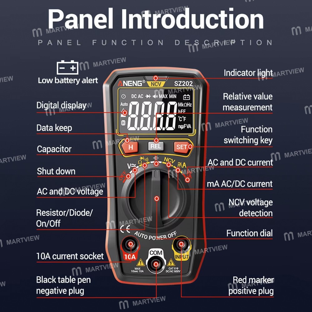 aneng sz202-high-accuracy-intelligent-digital-multimeter-with-capacitor-test-function-4