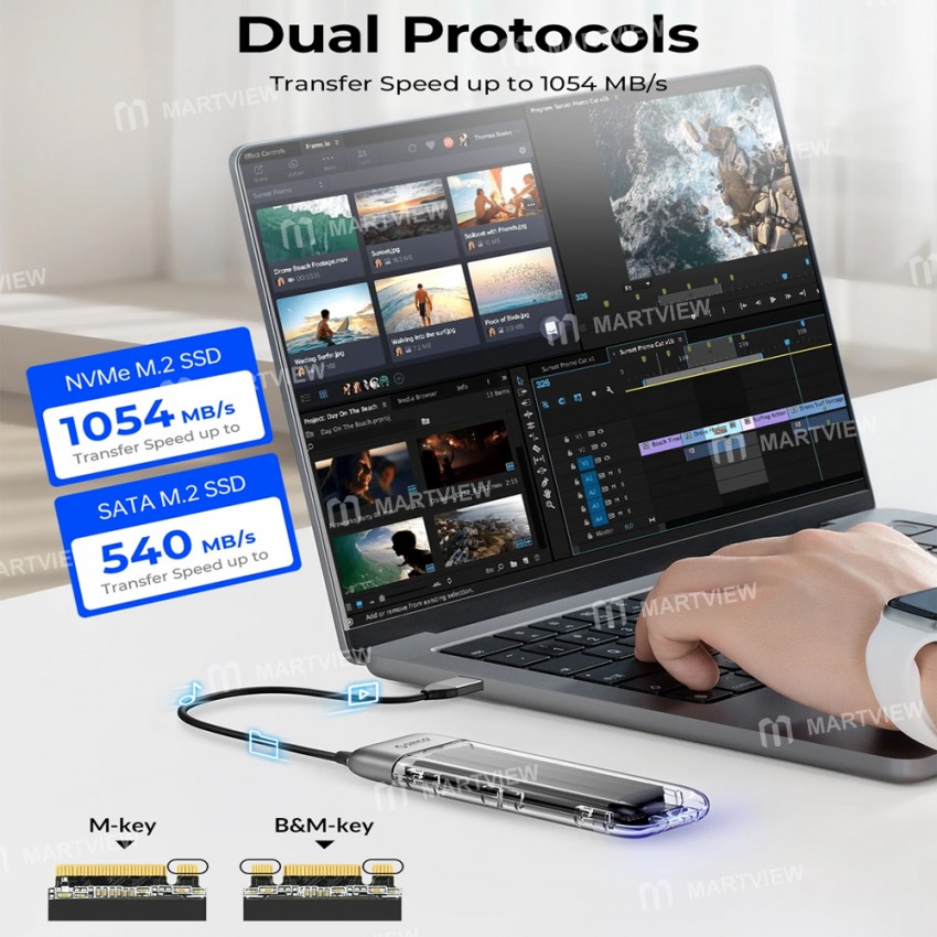 orico tool-free-10gbps-m2-to-type-c-nvme-sata-zinc-alloy-transparent-enclosure-7