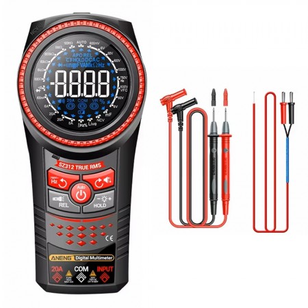 Aneng SZ312 Smart Turntable Digital Multimeter with NCV / Live & Temp Test