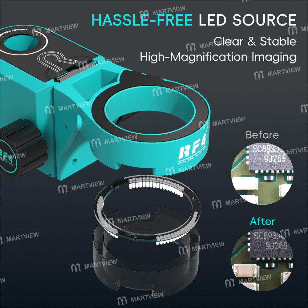 rf4 rf-a6-2-in-1-microscope-focusing-stand-with-integrated-ring-led-light-for-stereo-microscopes-5