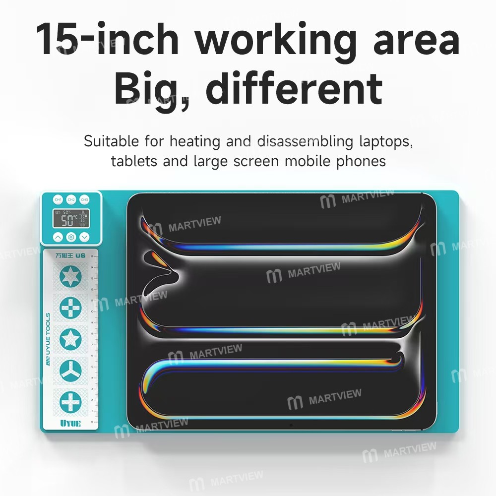 uyue k1-k2-lcd-screen-heating-separating-silicone-pad-for-mobile-phones-laptops-tablets-10