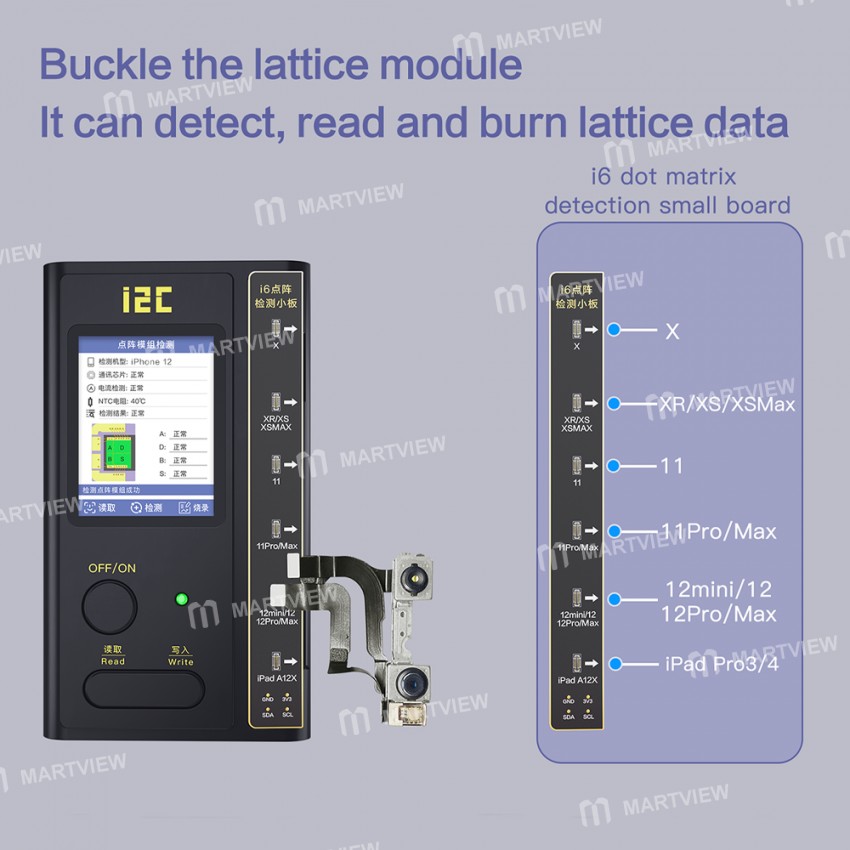 i2C i6 Intelligent Programmer for iPhone Original Screen and Original Color Function Repair