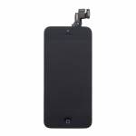 Replacement copy of original iPhone 5c LCD with spareparts home button earphone camera etc black