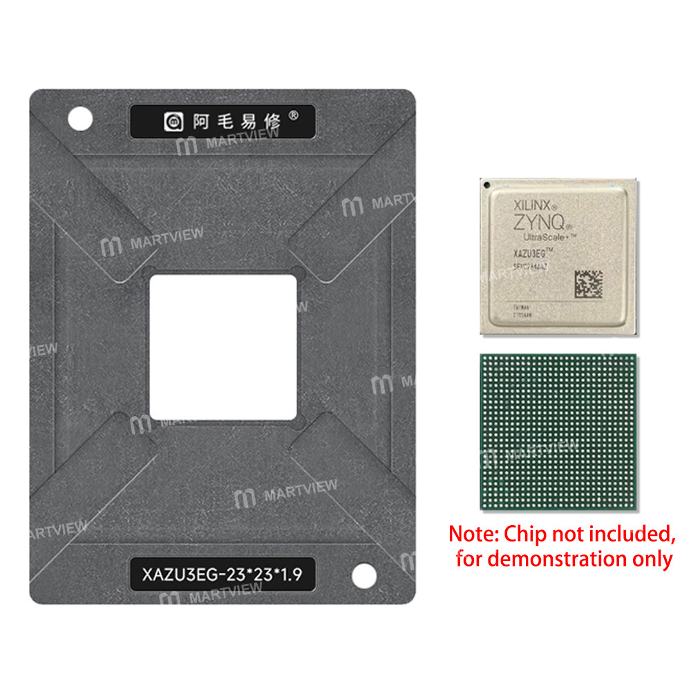 amaoe 020mm-xilinx-xazu3eg-automotive-host-chip-bga784-bga-reballing-stencil-tin-plating-platform-se