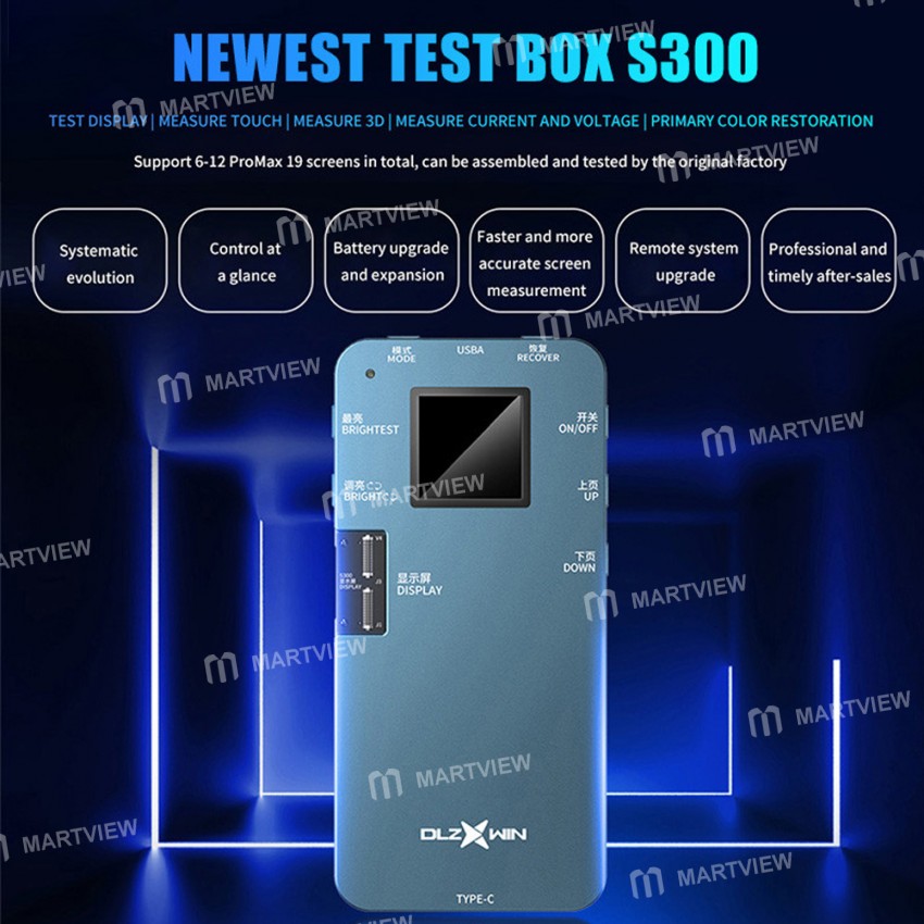 DL S300 2nd LCD Screen Display Tester Box for iPhone 6 to 13Mini HUAWEI Samsung Programmer 3D Touch