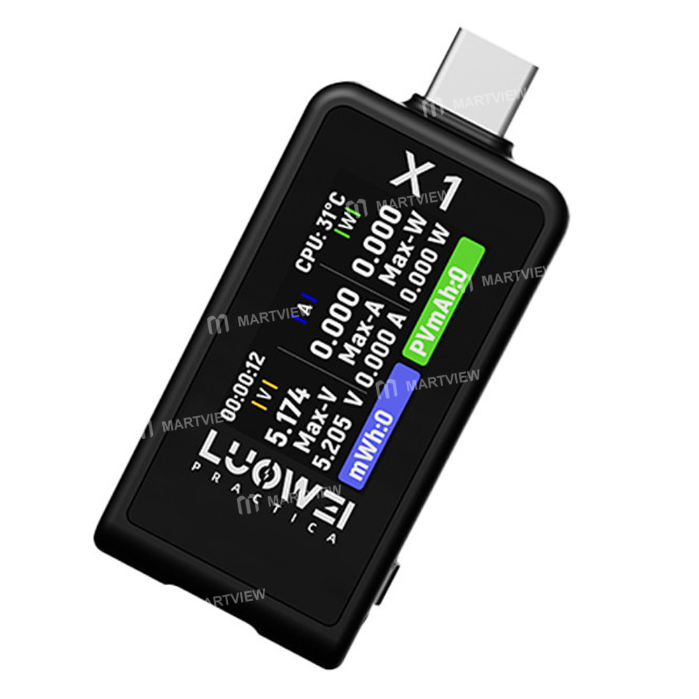 luowei x1-multifunction-voltage-current-power-battery-level-energy-digital-display-usb-c-tester-1