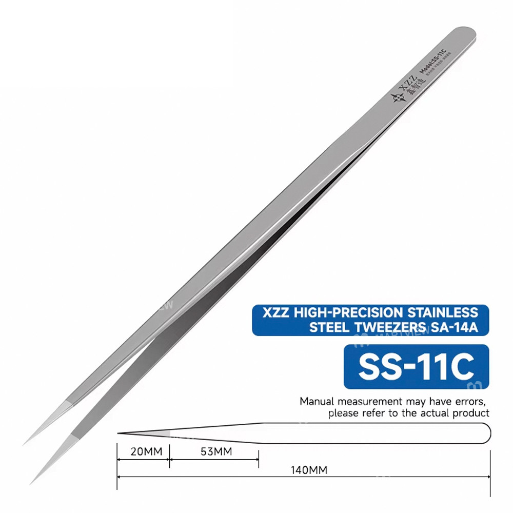 xzz hand-polished-stainless-steel-ultra-hard-001mm-extra-fine-2d-3d-tweezers-8
