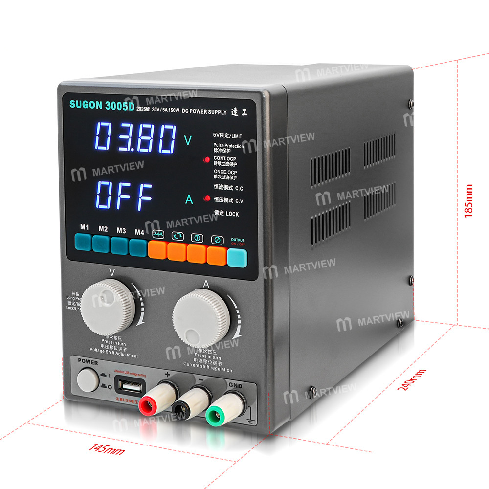 sugon 3005d-30v-5a-regulated-adjustable-digital-dc-power-supply-for-mobile-phone-repair-5