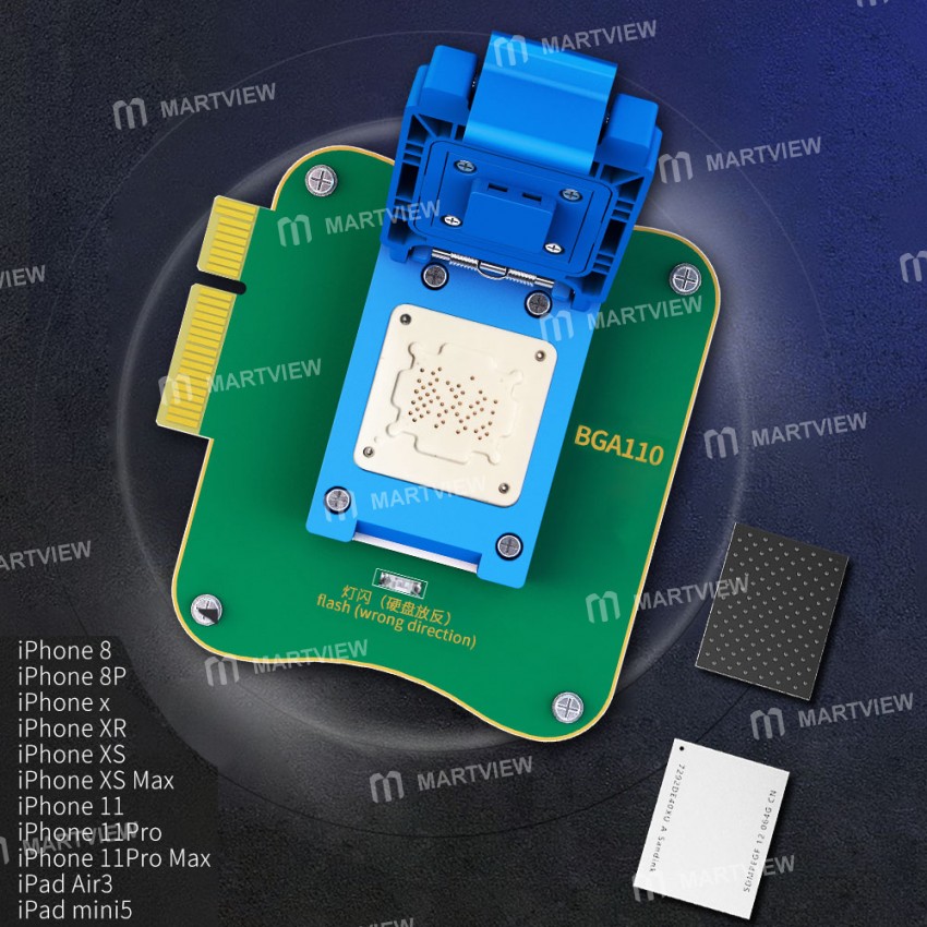 JC BGA110 NAND Reading / Re-Writing Programmer Module (Need Remove IC) for iPhone 8 / 8 Plus / X / X