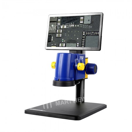 Mechanic MC10B-B5 0.75-4.5X All in One Industrial Grade Microscope with 11.6inch Display LED light and Base