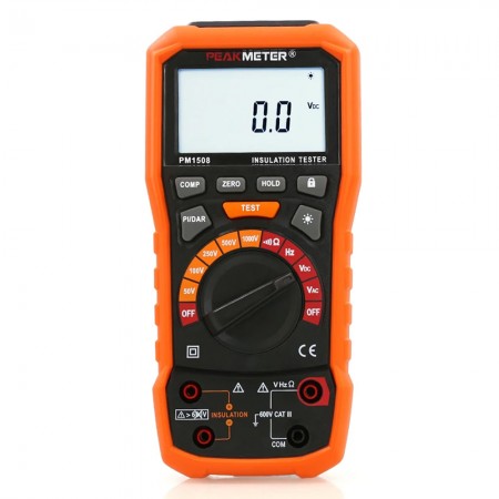 PEAKMETER PM1508 Handheld 100GΩ High-precision Insulation Resistance Tester