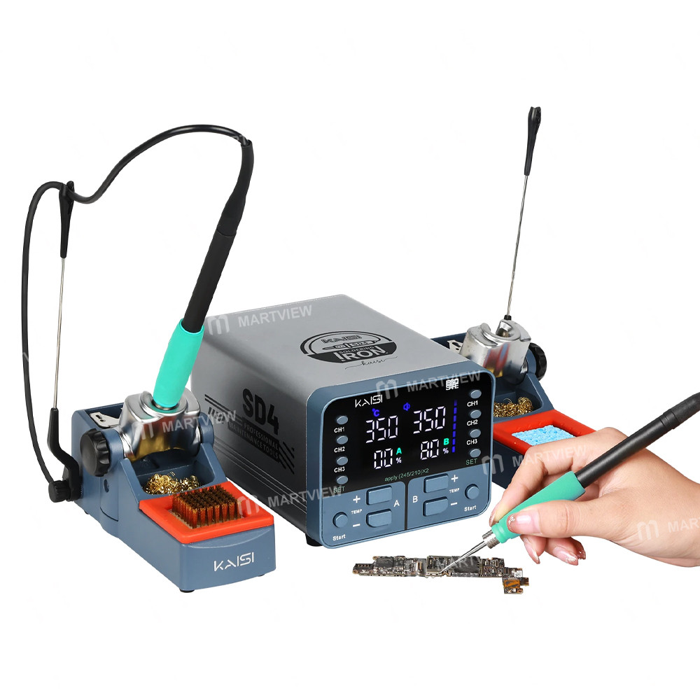 kaisi sd4-t210t245-dual-station-digital-display-soldering-station-for-motherboard-pcb-welding-repair
