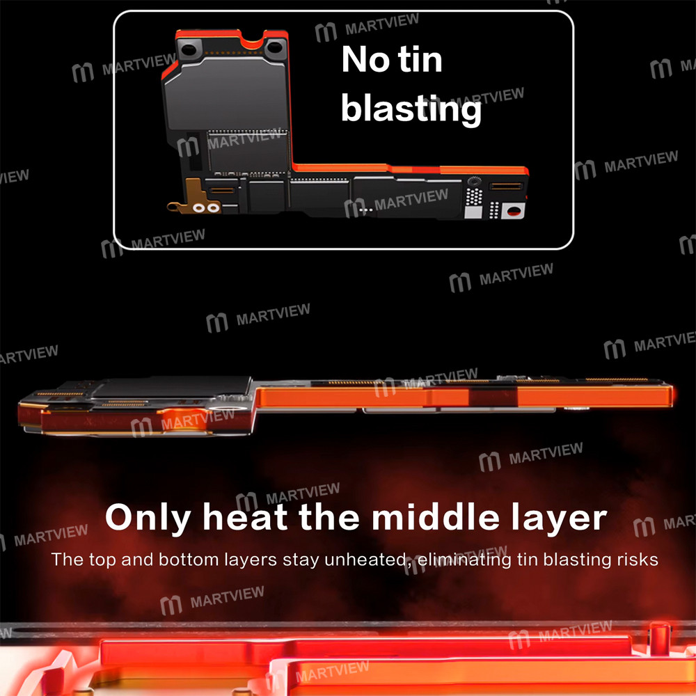 i2c t30-ceramic-heating-intelligent-desoldering-station-for-iphone-x-to-17pm-motherboard-repair-5