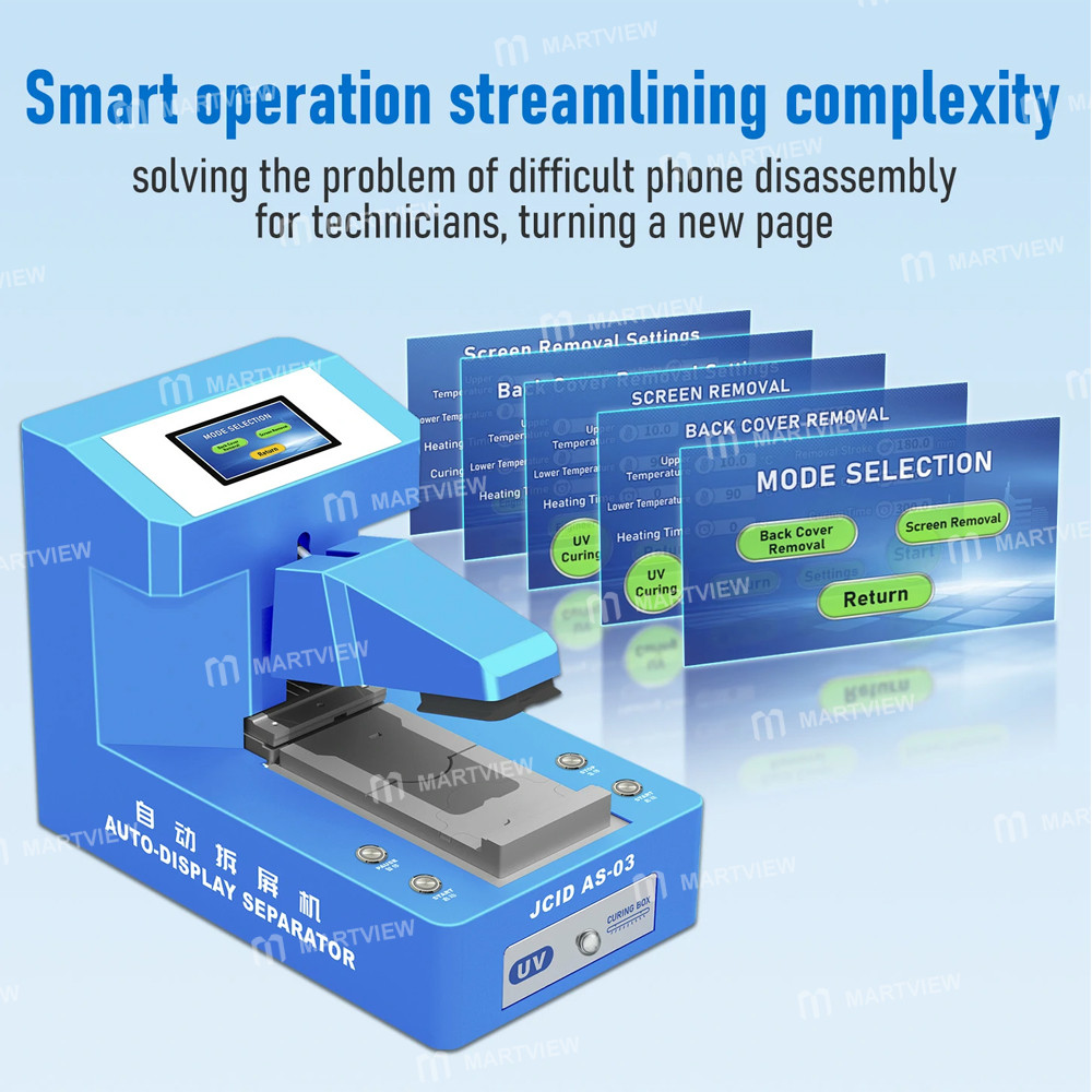 jcid as-03-fully-smart-automatic-screen-removal-machine-with-uv-curing-for-flat-curved-foldable-scre