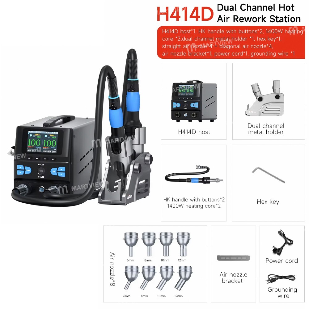 aixun h414d-1400w-dual-channel-hot-air-rework-station-with-bluetoothwifi-communication-4
