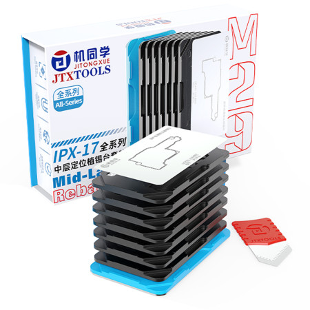 JTX M29 Middle Layer BGA Reballing Stencil Tin Planting Platform for iPhone X to 17 Pro Max