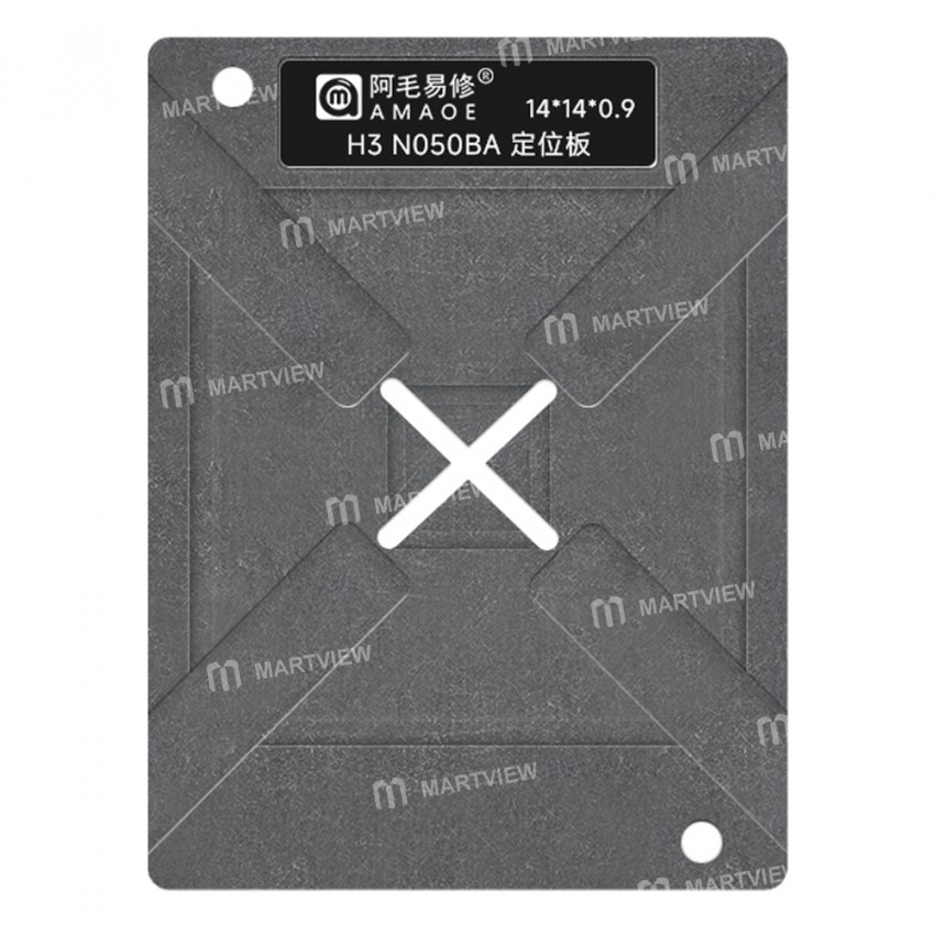 amaoe 015mm-h3-n050ba-dji-drone-cpu-chip-bga-reballing-stencil-platform-set-3