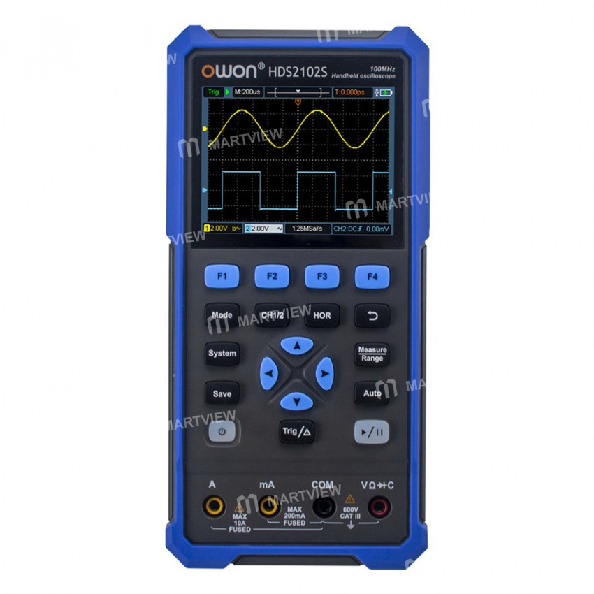 Owon HDS2102S 2 in1 Handheld Multimeter Oscilloscope 100MHz Bandwidth