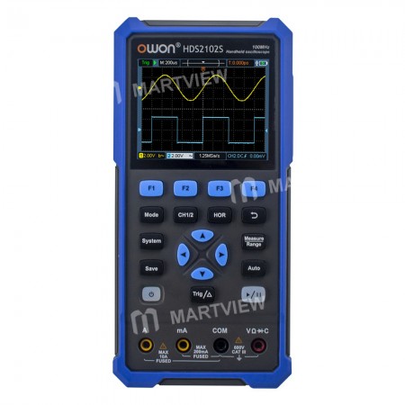 Owon HDS2102S 2 -in-1 Handheld Multimeter Oscilloscope 100MHz Bandwidth 20000 Counts