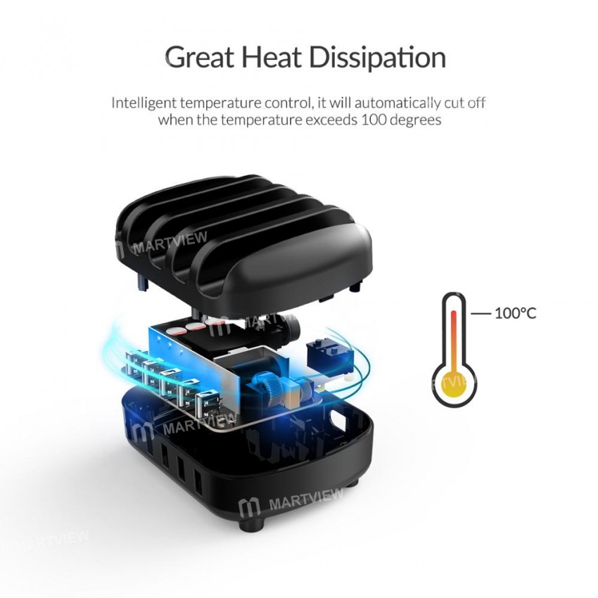 Orico DUK 5 Ports 40W USB Charger Station